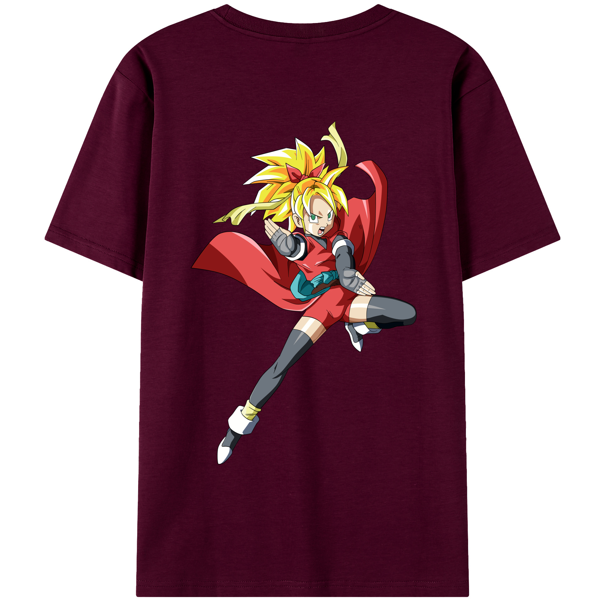 （画像用） ドラゴンボール カリフラ DRAGON BALL Caulifla レディース半袖Tシャツ(バックプリント)